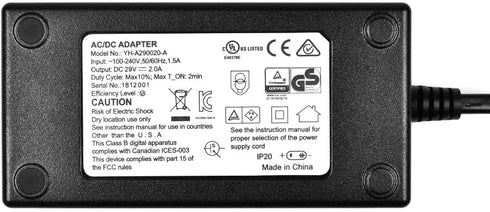 Universal Lift Chair or Power Recliner AC/DC Switching Power Supply Transformer Compatible with All Recliners 29V 2A Adapter for Lift Chair or Power Recliner(US Plug & Motor Cable Included)