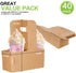 Karderon Kraft Drink Carrier with Handles (40 Pack) - 2 Cups or 4 Cups Assemblable Beverage Cup Carriers Great for All Your Beverage Delivery