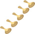 5Pcs Ice Cream Scoop, Mini Stainless Steel Short Handle Spoon for Tea Coffee Dessert Sugar Condiment Kids Eating(Gold)