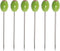 Cork Pops Stainless Steel Green Olive 6 Inch Cocktail Pick Set of 6