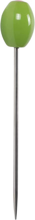 Cork Pops Stainless Steel Green Olive 6 Inch Cocktail Pick Set of 6