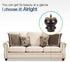 Wooden Round Gourd Furniture Legs 3 Inch Set of 4 Mid-Century Modern Sofa Couch Chair Armchair Night Stand Recliner Dresser Cabinet Feet Legs with Pre-Drilled Bolts (3" / 8cm, Walnut)