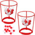 2 Pack Head Hoop Basketball Party Game for Kids and Adults Carnival Game Adjustable Basket Net Headband with 20 Balls for Carnival Party Birthday Party Family Indoor Outdoor Game