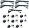 Litever 20 Inches Extension Cable 22 awg, Male to Female, ONLY for Litever Under Cabinet Lighting Kit LL-013 Series. 16 Cable Tiers Included (5-Pack-20 Inches)