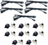 Litever 20 Inches Extension Cable 22 awg, Male to Female, ONLY for Litever Under Cabinet Lighting Kit LL-013 Series. 16 Cable Tiers Included (5-Pack-20 Inches)