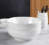 TGLBT 2.5 Quarts Porcelain Serving Bowls - Extra Large,Heavy- 2 Packs, White,Stackable