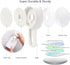 LEVERLOC Toothbrush Holder Suction Cup Wall Mounted Drill-Free for Bathroom Shower Electric Toothbrush Toothpaste Razor Holder Removable Waterproof Sturdy Self Draining, Tableware Holder for Kitchen