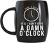 MUG A DAY 16oz Large Retirement Mug Funny Retirement Gift Ideas I Don't Give A Damn O'clock Retired Gifts for Men Women Retiring Coworker Boss Spouse Husband Wife Expletive Coffee Mug Tea Cup