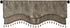 Madison Park Faux Silk Paisley Jacquard, Rod Pocket Curtain with Privacy Lining for Living Room, Kitchen, Bedroom and Dorm, 50 in x 18 in, Blue Bead Trim