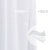jinchan Linen Texture Curtains Light Reducing Grommet Top Drapes for Bedroom Living Room Window 2 Panels 95 Inches Length White