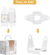 50Pcs Cupcake Boxes Individual,LittleDirigible Portable Single Cupcake Carrier with Window Insert Handle,Pastry Muffins Boxes for Wedding Birthday Party