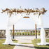 Chiffon Backdrop Curtain-2 Panels 29"x96" Wedding Chiffon Backdrop Drapes Beach Curtains for Living Room Voile Window Curtain Photography Backdrop for Wedding Ceremony (29''x96''x2pcs, White)