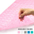 HealthSmart Bath Mat Extra Large No Slip Shower & Bathtub Mat with Suction Cups and Drain Holes for Anti-slip Grip, Machine Washable, Extra Large, 40 x 15.5, Pink