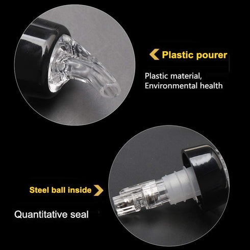 6 Pcs Measured Bottle Pourer, Liquor Pourers 1oz/30ml Automatic Liquor Bottle Pourers Bottle Jigger Quick Shot Spirit Measure Pourer for Wine Cocktail Gin Jigger