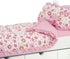 18 Inch Doll Clothes Accessories for American Girl Dolls | Reversible Floral Print Doll Bedding 5 Piece Set | Fits 18" Our Generation and Journey Girls Dolls