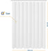 Extra Wide Extra Long Fabric Shower Curtain Liner 108 x 84 inch, Hotel Quality, Washable, White Spa Bathroom Curtains with Grommets, 108x84