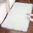 Dikoaina Classic Soft Faux Sheepskin Fur Rug White Fluffy Area Rug Shag Rug Carpets for Bedroom Living Room
