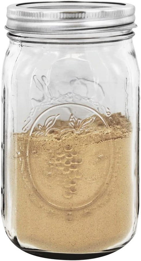 Ball Wide Mouth 32-Ounces Quart Mason Jars with Lids and Bands, Set of 2