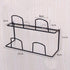 Hanging Shoes Rack, Strong Self Adhesive Shoes Holder Storage Organizer, Door Shoe Hangers Shoe Shelf Holder, Shoe Rack Hanging Over the Wall for Hanging on the Door, Bathroom, Kitchen(2 Pack,Black)