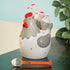 Bits and Pieces - Ceramic Chicken Measuring Spoons - Whimsical, and Practical Chicken Figurine with 4 Measuring Spoons - Adds Quirky Charm to Your Kitchen.