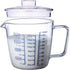 Goeielewe Glass Measuring Cup with Lid, Graduated Beaker Mug with Handle, Borosilicate Glass V-Shaped Spout Microwave Safe Scales Milk Cup for Cooking Baking (2cup/16oz/500ml)