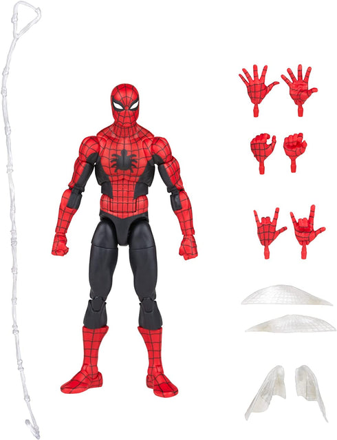 Spider-Man Marvel Legends Series 60th Anniversary Amazing Fantasy 6-inch Classic Comics Action Figures, 9 Accessories