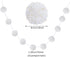 Dxhycc 76 Inch Yarn Pom Pom Garland 10 Balls 3.15inch Christmas Hanging Pom Garland Pom Pom Ball Garland Christmas Hanging Banner for Christmas Tree Wall Festivals Wedding Home Decoration, White
