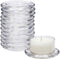 Small Glass Candle Holder for 2-Inch Pillar Candles (12 Pack)