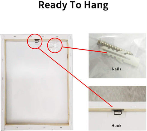 Flower Artwork Canvas Wall Art: Abstract Bright Blue Lotus Floral Picture Giclee Print on Canvas for Bathroom (12? x 16? x 1 Panel)
