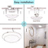eSenlite Ceiling Wall Surface Mount Radar Motion Activated LED Light Fixture, up to 900lm Dusk to Dawn Capable for Residential Commercial and Industrial Lighting Applications