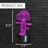 Dog Animal 3D Lamp Night Light Touch Table Desk Lamps, 7 Color Changing Lights with Acrylic Flat & ABS Base & USB Charger