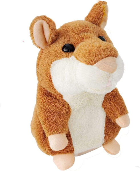 Tockrop Talking Hamster Mouse Plush Interactive Toy Repeat What You Say Mimicry Pet Talking Record for Early Learning