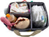 KENBO Baby Diaper Caddy Organizer with Changeable Compartments, Collapsible Nursery Storage Bin for Infant Shower, Portable Tote Bag for Baby Wipes (Gray)