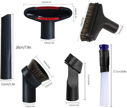 Replacement Vacuum Cleaner Accessories for 1 1/4 inch & 1 3/8 inch Mini Brush Kit for Home Air Vents Corner