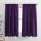 PONY DANCE Kitchen Blackout Curtains - Home Decoration Light Block Curtain Drapes Window Coverings Short Drapes with Rod Pocket for Bedroom, 42-inch by 45-inch, Royal Purple, 2 Panels