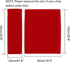 Counting Mars 2 Set Replacement Cover Canvas for Directors Chair, 20cm X 52cm + 52cm X 42cm, Red