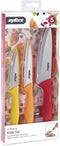 Zyliss 3-Piece Paring Knife Set - Stainless Steel Knife Set - Small Knife Set with Knife Sheaths - Travel Knife Set with Safety Kitchen Blade Guards - Dishwasher & Hand Wash Safe - 3 Pieces