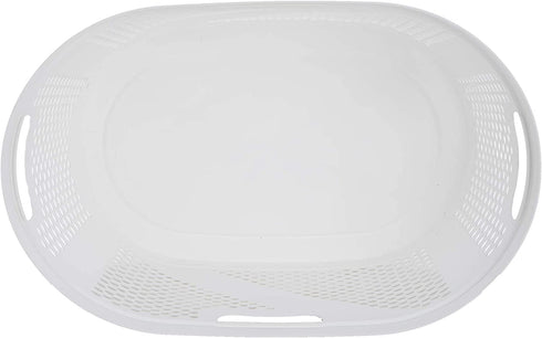 Mind Reader Laundry, White 40 Liter Clothes Basket