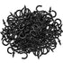 240 Pieces 1/2 Inch Cup Hooks Ceiling Hooks, Metal Cup Hook Screw-in Hanger for Indoor and Outdoor Hanging Use (Black)