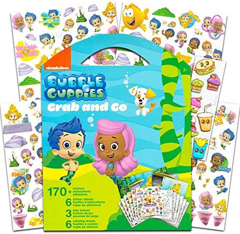 Bubble Guppies Sticker Coloring Activity Set Bundled Bundle with Pop Up Stickers