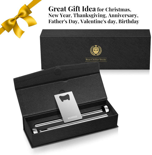 Beer Gifts for Men Dad, Kollea Beer Chiller Sticks for Bottles - Unique Beer Lovers Gifts for Men Colleague - Great Birthday Gifts for Dad Boyfriend, Mens Gifts Ideas for Birthday, Father's Day