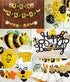 Honey Bumble Bee Party Decorations Honey Bee Banner Cake Cupcake Topper Garland Balloons Wrappers for Bee Theme Birthday Party Baby Shower Supplies