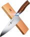 TUO Chef Knife- Kitchen Chef s Knife - High Carbon German Stainless Steel Cutlery - Rust Resistant - Pakkawood Handle - Luxurious Gift Box Included - 7 - Fiery Phoenix Series