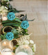 Lmeison Artificial Flowers Teal Green Roses, 50pcs Real Looking Foam Fake Roses with Stems for DIY Wedding Bouquets Centerpieces Valentine's Day Bridal Shower Party Tables Home Decorations