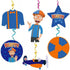 VWORK Blippi Party Supplies, Blippi Birthday Party Decorations for Kids and Teens, Include Banner, Hanging Swirls, Balloons, Cake Toppers, Plates