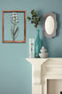 Funerom Metal Flower with Wood Frame Wall Decorations for Living Room(11.8×15.8 inchs)