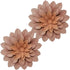 Brightest Place Pink Succulent Metal Wall Hanging Decor 6 inch Flower 2 Pack Microfiber Dusting Cloth
