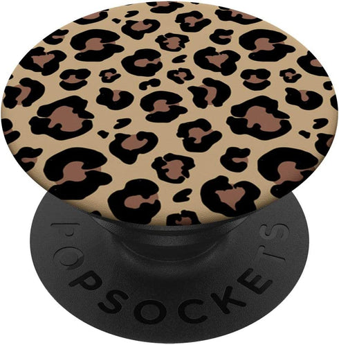 Leopard Print Phone Mount Lioness Hand Holder Gift for Girls PopSockets PopGrip: Swappable Grip for Phones & Tablets