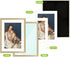Golden State Art, Gold 5x7 Picture Frame - Displays Photos 4x6 with Mat or 5x7 inch Without Mat - Shatter-Resistant Glass Aluminum Photo Frame for Wall or Tabletop Display (2 Pack)