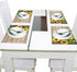 Wamika Beautiful Sunflowers Placemats Set of 6 Wood Board Florals Table Mats Spring Summer Autunm Place Mats for Kitchen Dining Decor Heat Resistant Non-Slip Washable 12 X 18 in